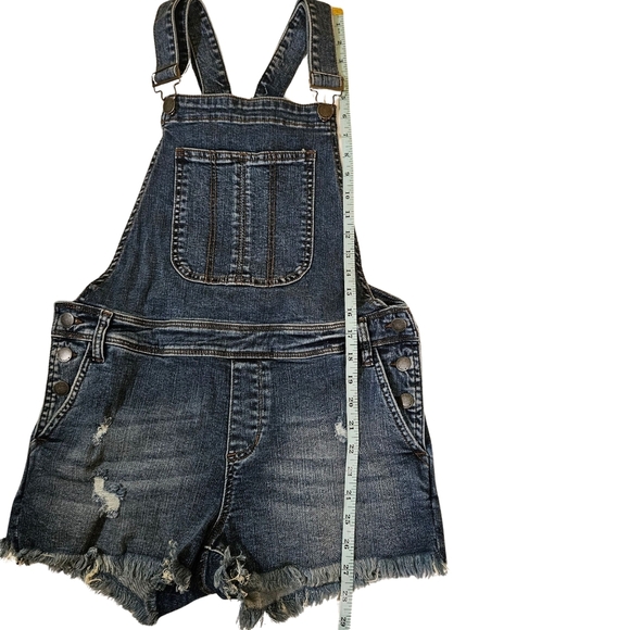 See Thru Soul, Short Denim Overalls, Size 27 Boyfriend Shortall - Picture 9 of 10